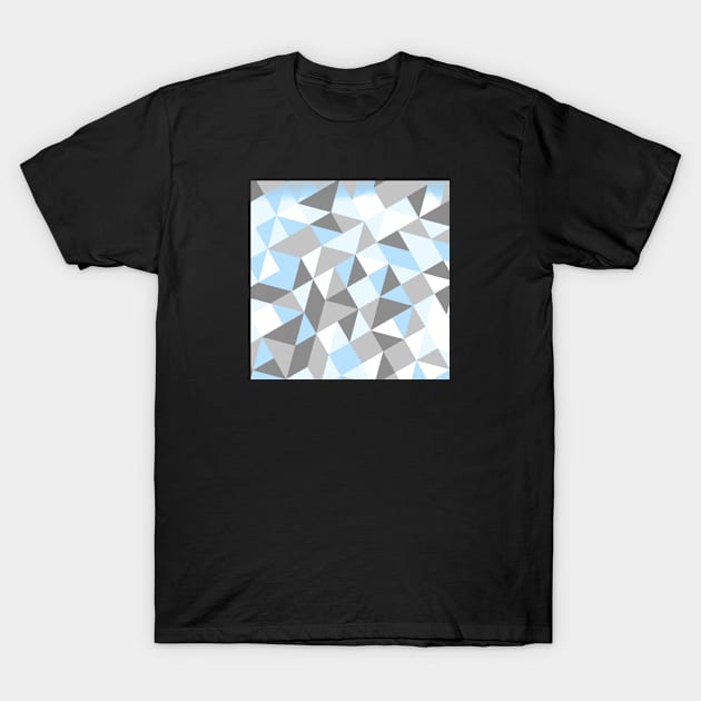 Demiboy Pride Tilted Geometric Shapes Collage T-Shirt by VernenInk